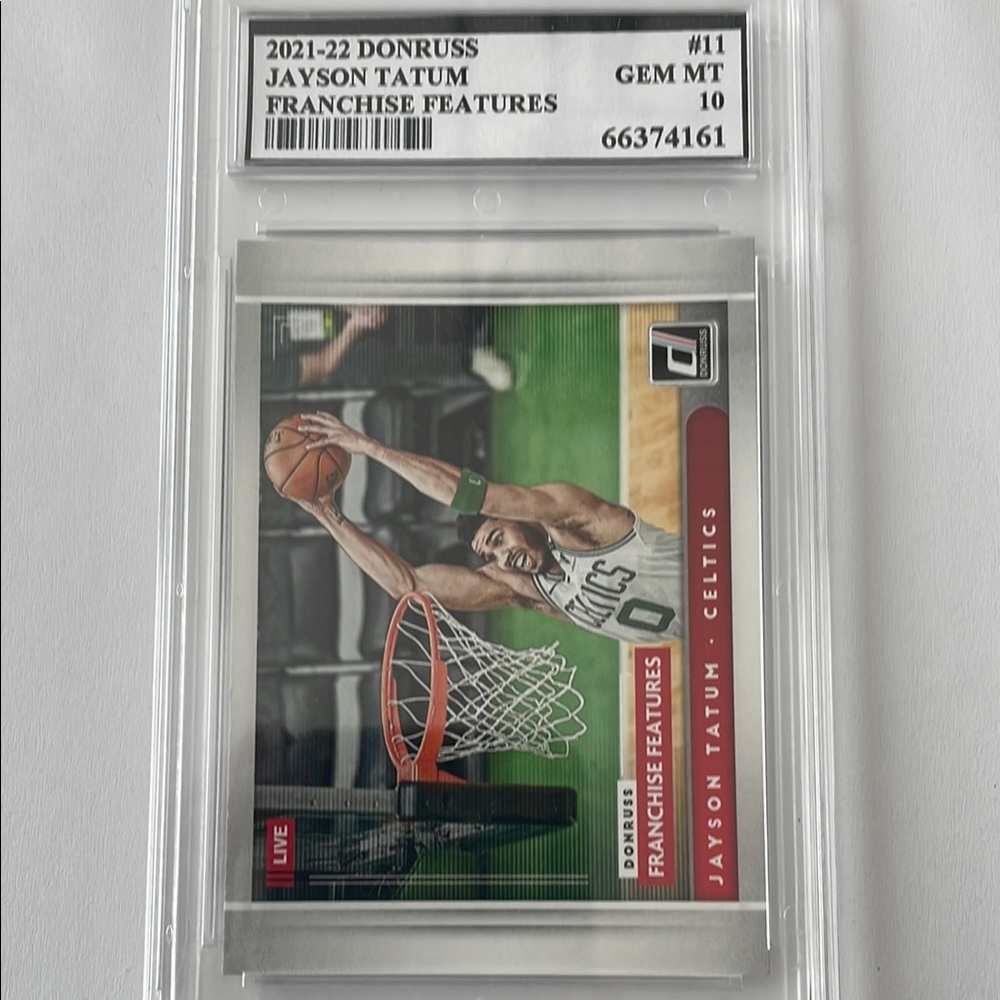 2021-22 Donruss Jayson Tatum Franchise Features Card